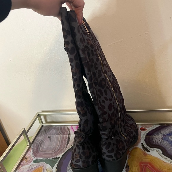 ⚡️⚡️$8 flash sale 😮👏 Leopard Print Boots with Zipper - Picture 7 of 8
